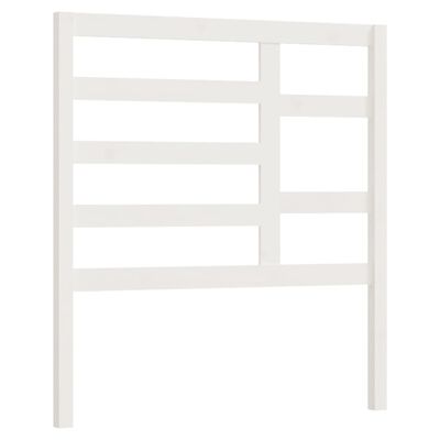 vidaXL Tăblie de pat, alb, 96x4x104 cm, lemn masiv de pin