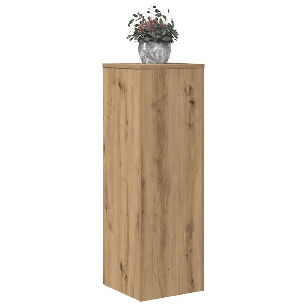 vidaXL Suport de plante stejar artizanal, 33x33x100 cm, lemn prelucrat