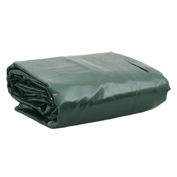 vidaXL Prelată, verde, 1x2,5 m, 650 g/m²
