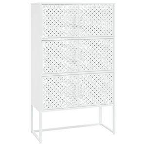 vidaXL Dulap &icirc;nalt, alb, 80x35x135 cm, oțel