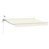 vidaXL Cort electric retractabil Crema și Alb 2,5 x 2 m