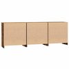 vidaXL Bufet cu sertar 3 pcs Lemn vechi 70 x 41 x 75 cm Lemn compozit