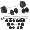 vidaXL Set de haltere și gantere, 60 kg