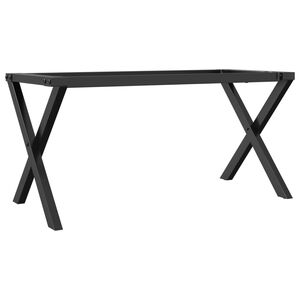 vidaXL Picioare Măsuță de cafea X-Frame 80x40x43 cm Oţel