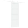 vidaXL Ușă glisantă 78 x 202 cm Lemn prelucrat Alb