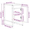 vidaXL Noptieră Sonoma 39,5 x 30 x 50 cm Lemn compozit