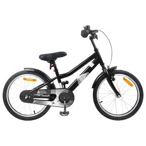vidaXL Bicicletă pentru Copii 18 Inci pentru 5-7 ani Negru