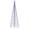 vidaXL Pom de Crăciun LED cu țepi 570 LED-uri Albastru 300 cm