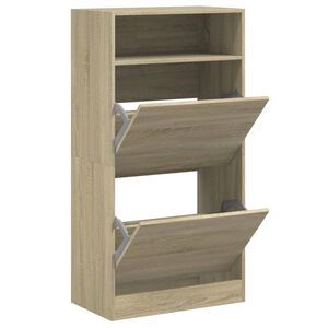 vidaXL Pantofar, stejar sonoma, 60x34x116 cm, lemn prelucrat