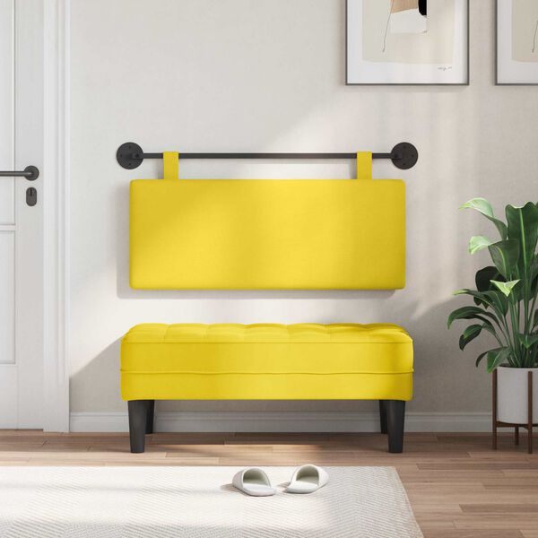 vidaXL Cap de pat suspendat Pe perete Simplu Țesătură din corduroy