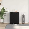 vidaXL Dulap pentru pantofi Stejar Negru 59 x 35 x 70 cm Lemn compozit