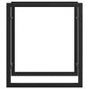 vidaXL Suport pentru lemne de foc, negru mat, 50x28x56 cm, oțel