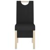 vidaXL Scaune de bucătărie, 4 buc., negru, material textil