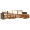 vidaXL Set de canapele de exterior 5 pcs natural