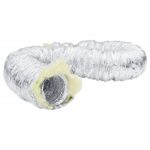 vidaXL Conductă de ventilație izolată, 6 m, &Oslash;10 cm, aluminiu