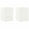vidaXL Suport pentru plante 2 pcs Alb 30 x 30 x 40 cm Oțel