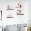 vidaXL Raft de perete cu raft 4 pcs Roșu 40 x 9 x 3 cm Lemn compozit