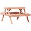 vidaXL Masă de picnic, 105x134x75 cm, lemn masiv douglas