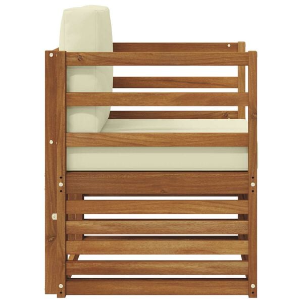 vidaXL Set de canapele de exterior Lemn de acacia solid și poliester