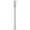 vidaXL Lampă exterioară de podea, argintiu, 100 cm, oțel inoxidabil