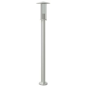 vidaXL Lampă exterioară de podea, argintiu, 100 cm, oțel inoxidabil