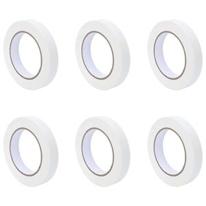 vidaXL Bende de Mascare pentru Pictori 6 buc. Alb 19mm x 50m H&acirc;rtie