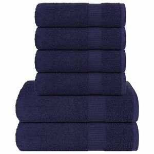 vidaXL Set prosoape FROGN 6 piese, albastru marin, 360 g/m&sup2;
