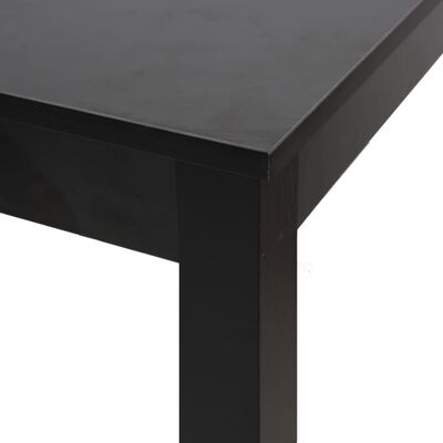 vidaXL Masă de bar MDF, negru, 115x55x107 cm