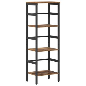 vidaXL Raft pentru cărți 3 niveluri 40 x 29,5 x 115 cm Lemn prelucrat