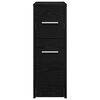 vidaXL Set de mobilier pentru baie Stejar Negru 22 x 44 x 61.5 cm