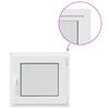 vidaXL Fereastră de subsol culoare internă albă RISOR 55 x 50 cm