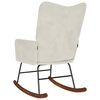 vidaXL Scaun balansoar, crem, catifea