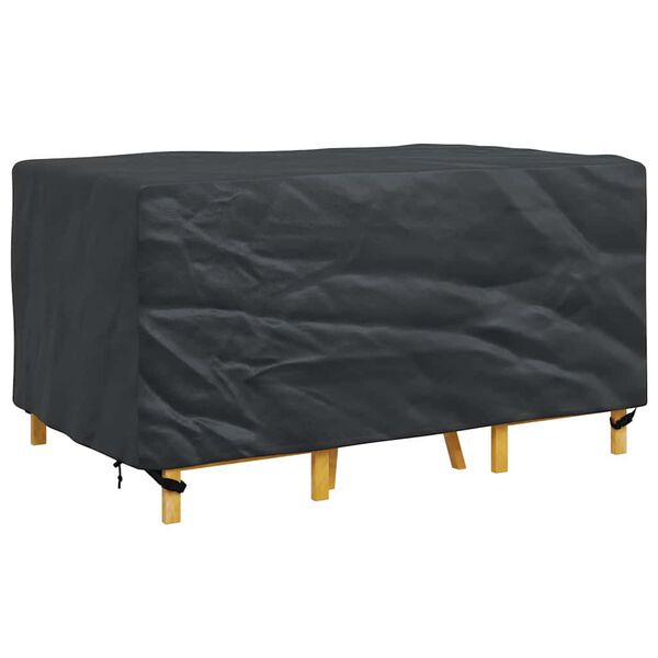 vidaXL Husă pentru mobilă Simplu Negru 150 x 90 x 75 cm 600D