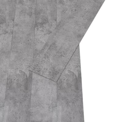 vidaXL Plăci de pardoseală, maro ciment, 4,46 m², 3 mm, PVC