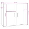 vidaXL Dulap, stejar sonoma, 80x33x70 cm, lemn compozit