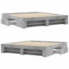 vidaXL Cadru de pat fără saltea Gri Beton 180x200cm Lemn prelucrat