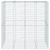 vidaXL Coș gabion cu capac, 200x100x200 cm, fier galvanizat