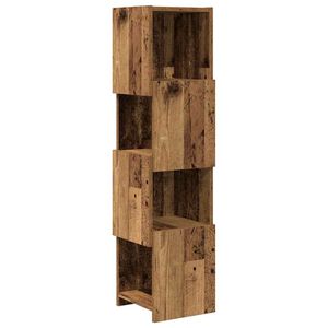 vidaXL Dulap de colț 25,5x25x102cm Lemn prelucrat Lemn vechi