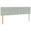 vidaXL Pat cu storage cu saltea cu headboard Gri deschis 90 x 200 cm