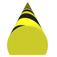 vidaXL Protecție de colț, galben și negru, 4x3x100 cm, PU