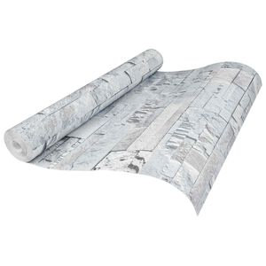 vidaXL Tapet 3D cu Piatră Gri deschis 10 x 0,53 m Țesătură Netesută
