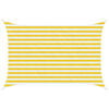 vidaXL P&acirc;nză de umbră 2 x 3 m HDPE Dreptunghiular Galben și alb