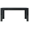 vidaXL Masă de bucătărie, negru extralucios, 160 x 80 x 76 cm, PAL