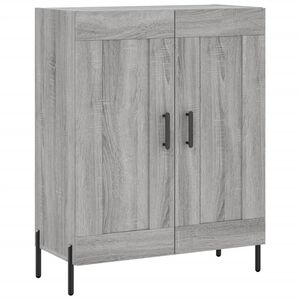 vidaXL Servantă, gri sonoma, 69,5x34x90 cm, lemn compozit