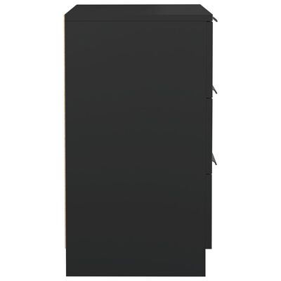 vidaXL Noptieră, negru, 40x36x65 cm