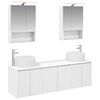 vidaXL Set dulap baie 5 buc. Alb Lemn prelucrat