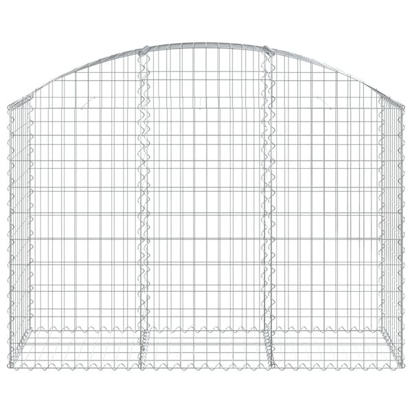 vidaXL Coș gabion arcuit, 150x50x100/120 cm, fier galvanizat
