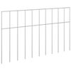 vidaXL Panou de gard de grădină 48 buc. 50 x 30 cm Oțel Galvanizat