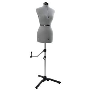 vidaXL Formă Rochie Ajustabilă pentru Femei Gri s Catifea