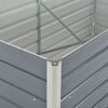 vidaXL Pat &icirc;nalt straturi, 160x80x77, oțel galvanizat, gri